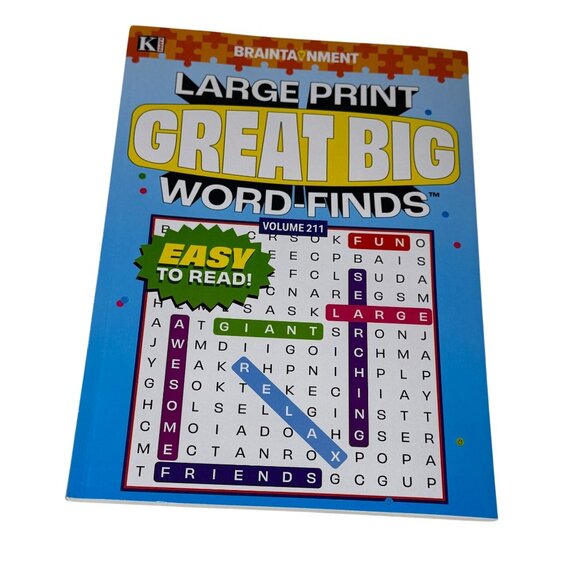 Large Print Great Big Word-Finds Puzzle Book Volume 211 Easy Read - Picture 1 of 4